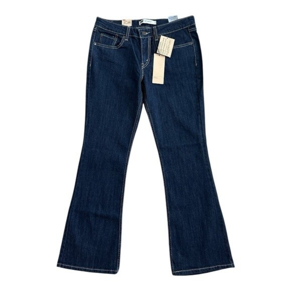 Levi's 518 Superlow Bootcut Women's Jeans 29/30 Dark Blue Low Rise NWT - Picture 4 of 9